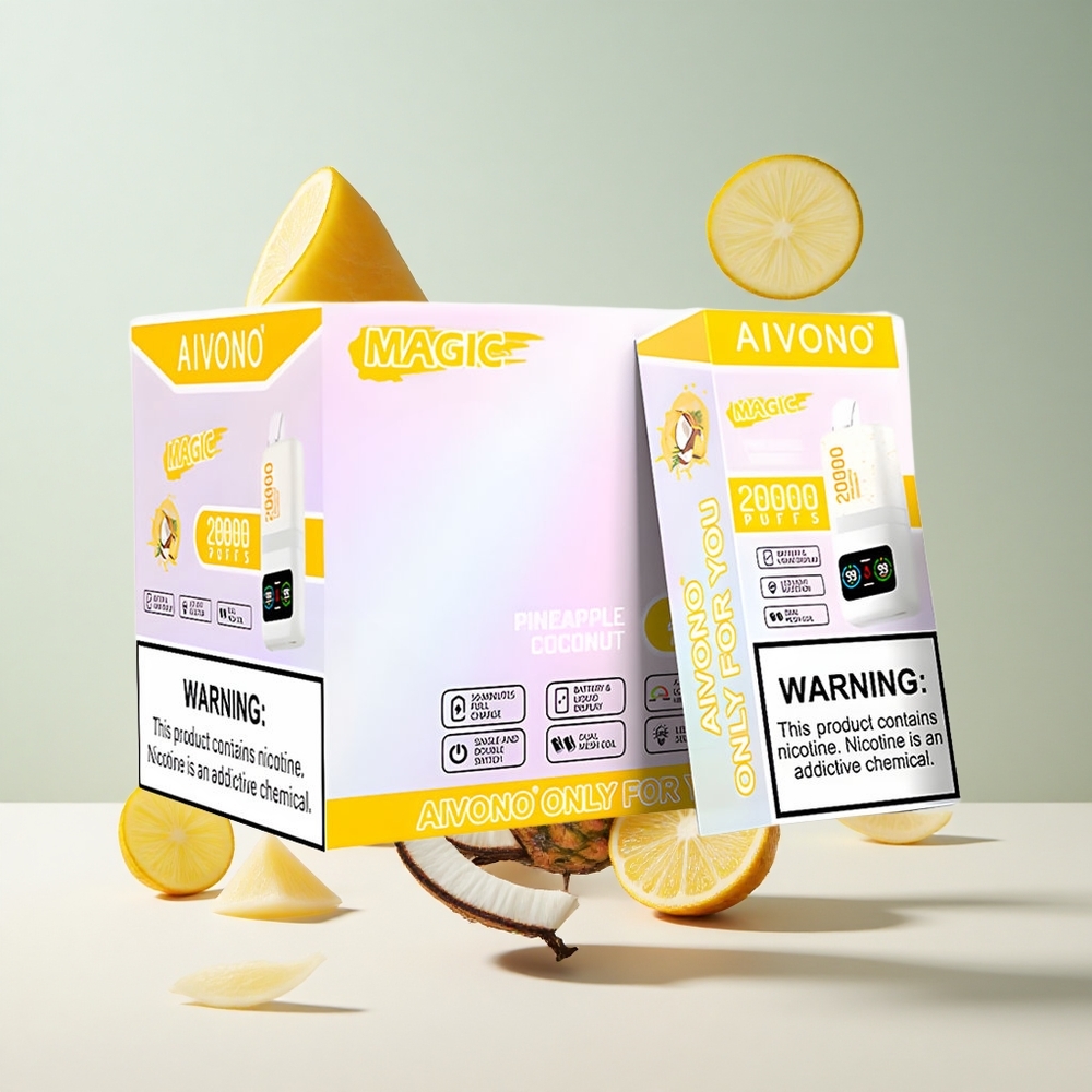 Abacaxi coco Aivono Aim Magic 20000 Puffs 26ml recarregável
