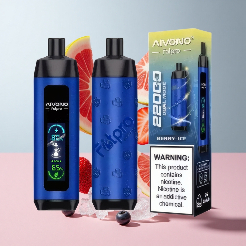 Bagas Gelo Aivono Aim Fatpro 22000 Puffs 28ml E-líquido 600mah Recarregável