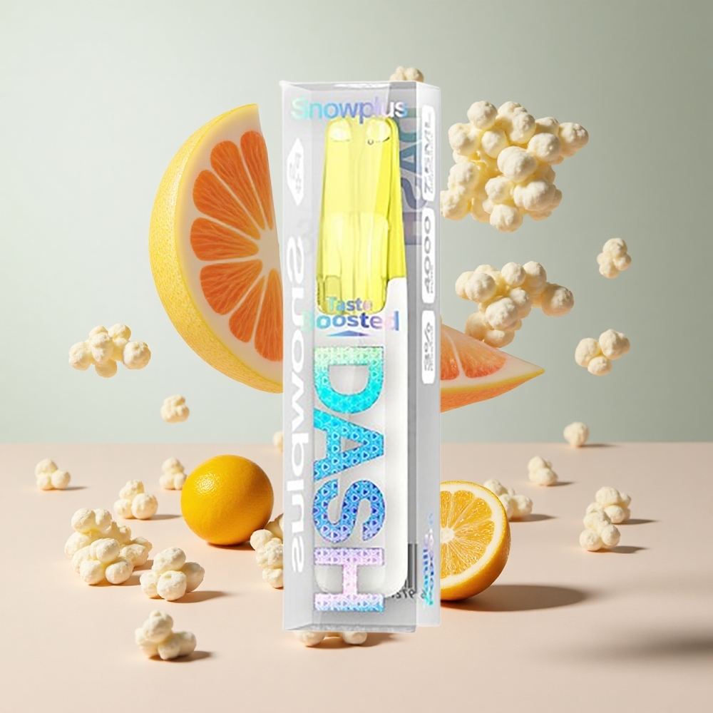 Baunilha Pipoca Snowplus Dash 4000 Puffs 75 ml 530 mAh Dispositivo descartável