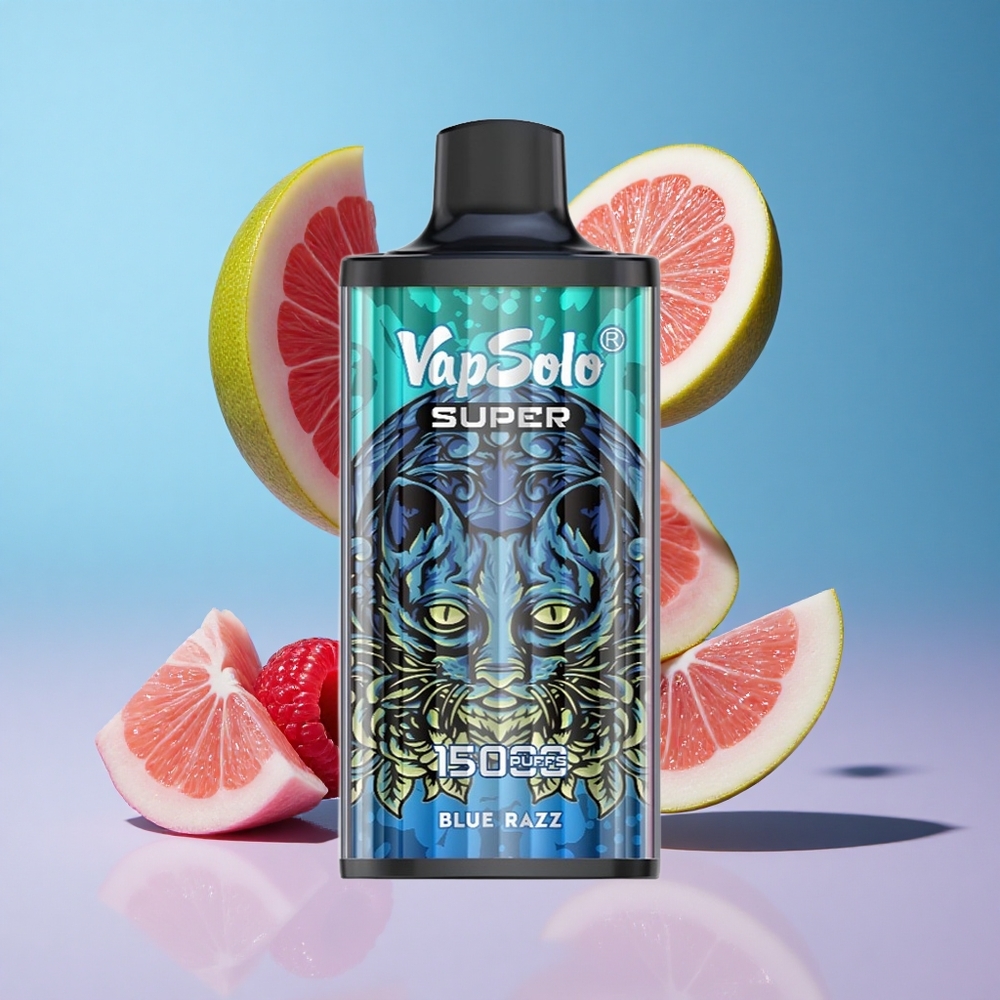 Blue Razz (Mirtilo Framboesa) Vapsolo Super 15000 Puffs 40ml E-Liquid 850mah Mesh Coil