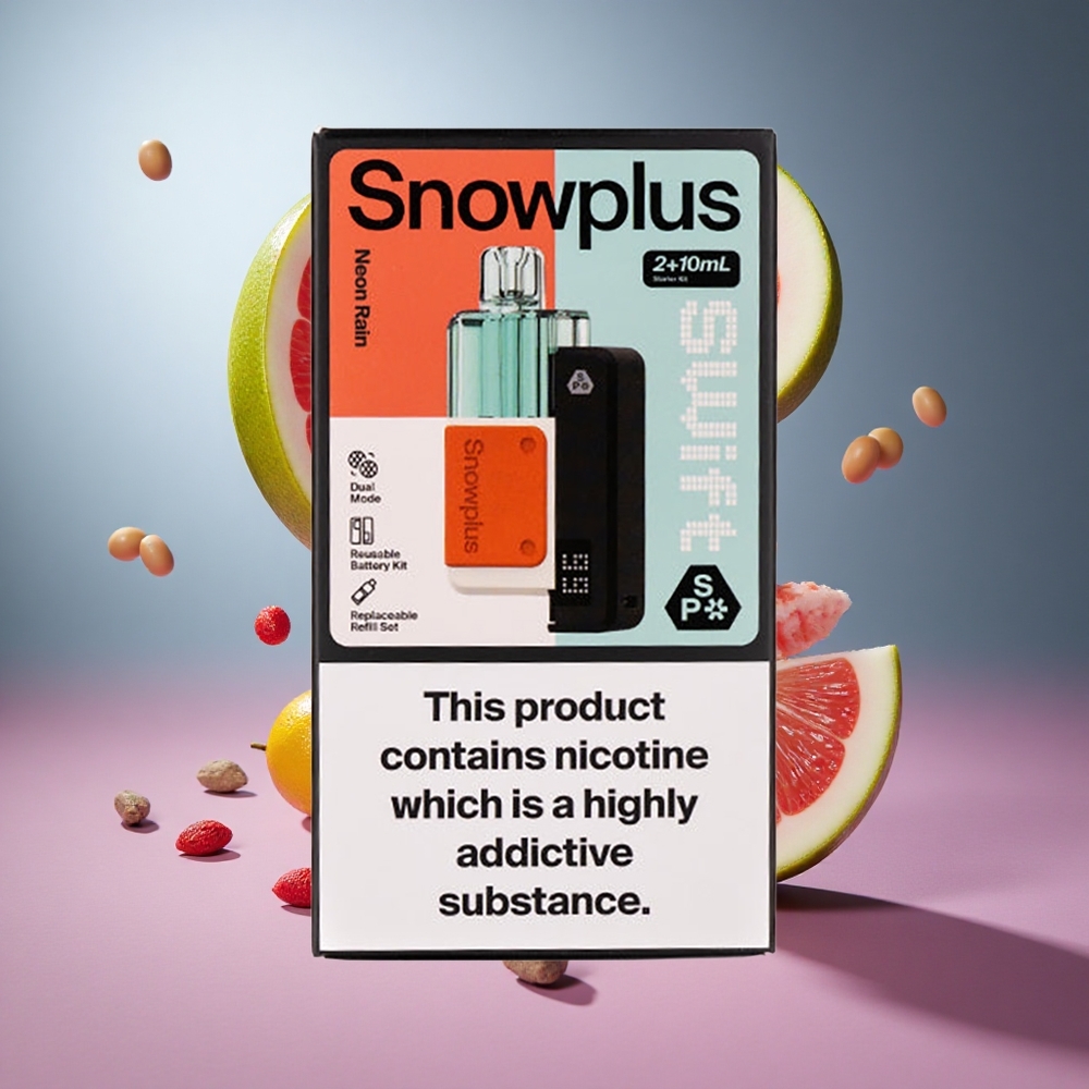 Chuva Neon Snowplus Swift 5000 Puffs Kit Pré-preenchido Capacidade da Bateria 1000 mAh Volume de E-líquido 2+10 ml
