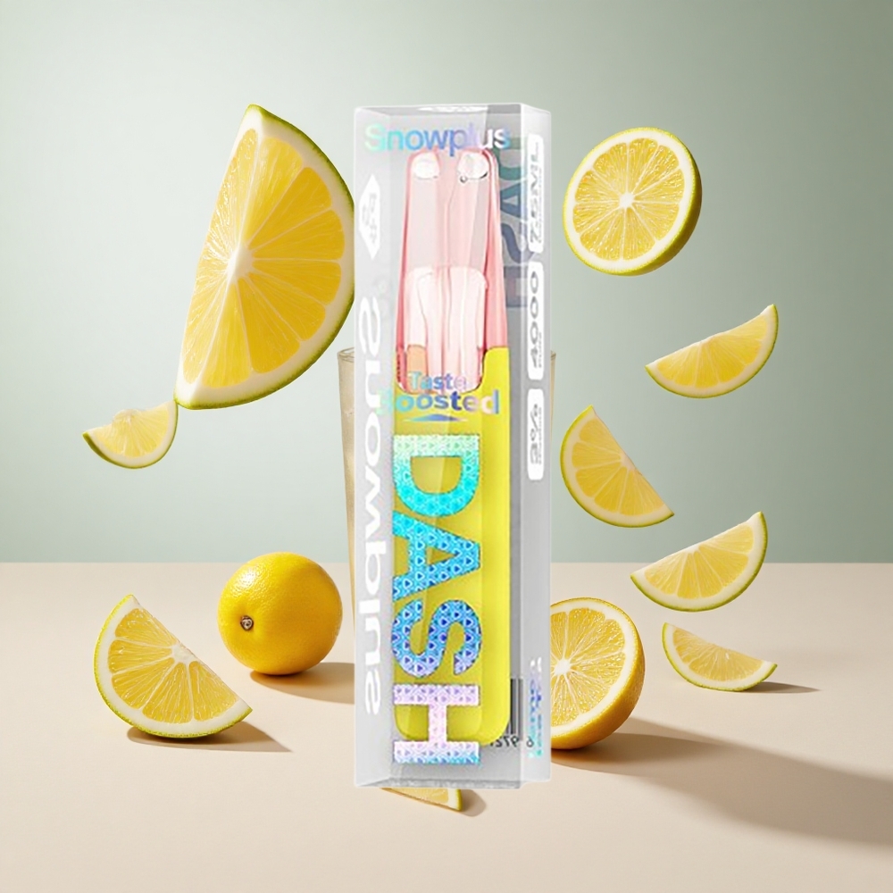 Chá Gelado com Limão Snowplus Dash 4000 Puffs Dispositivo Descartável 75 ml 35 Nicotina