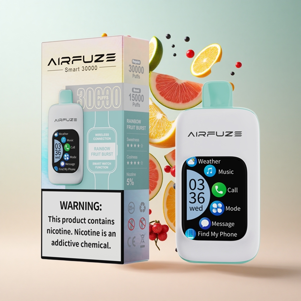 Explosão de Frutas Arco-Íris AirFuze Smart 30000 Puffs 5 Nicotina 900mAh