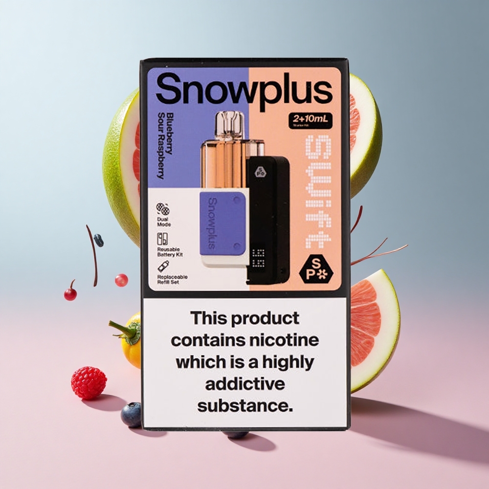 Mirtilo Azedo Framboesa Snowplus Swift 5000 Puffs Capacidade da Bateria 1000 mAh Volume de E-líquido 2+10 ml