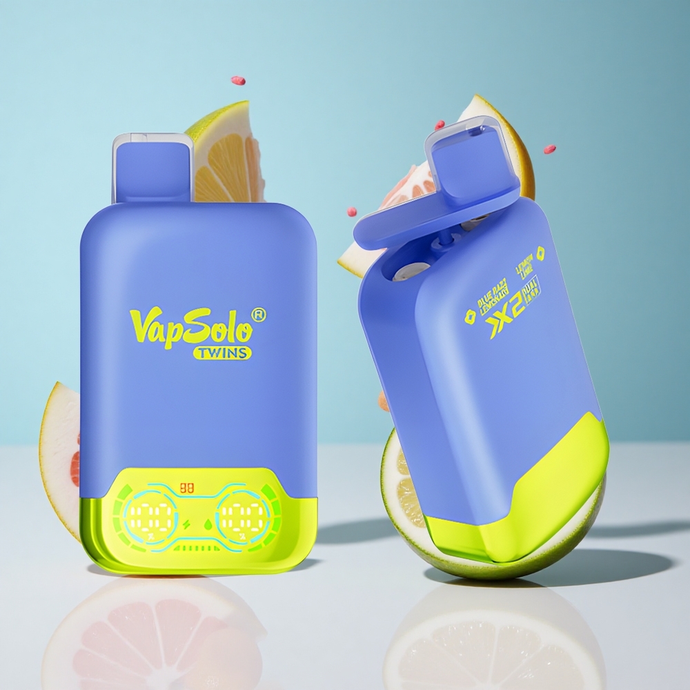 Mirtilo Framboesa Limonada  Limão Lima Vapsolo Twins 20000 Puffs 40 ml 2 Tanques