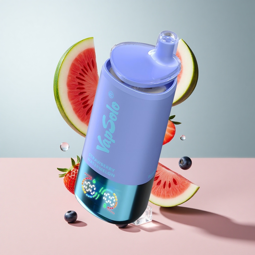 Morango Melancia  Mirtilo Azul Gelo VapSolo Triple 30000 Puffs 40ml E-Líquido 3 Tanques