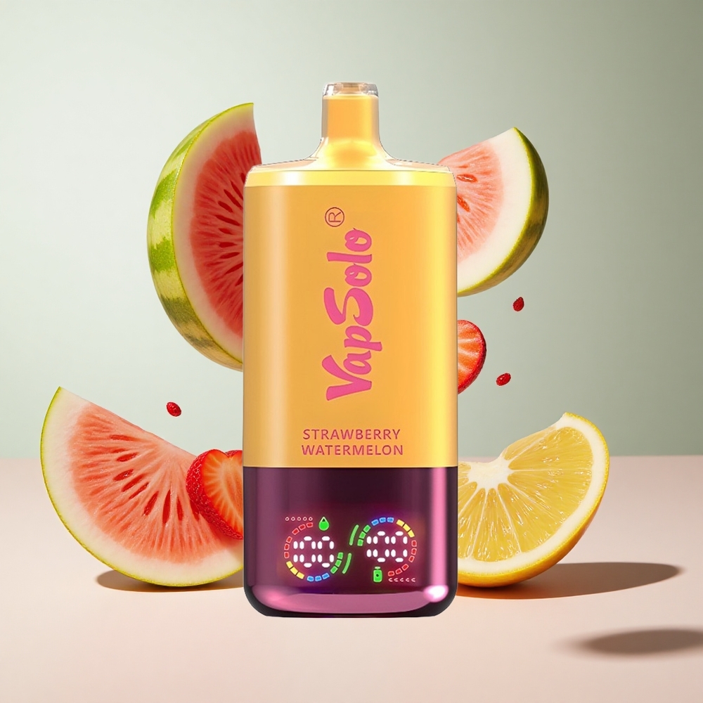 Morango Melancia  Pêssego Limão Vapsolo Triple 30000 Puffs 40ml 3 Tanques
