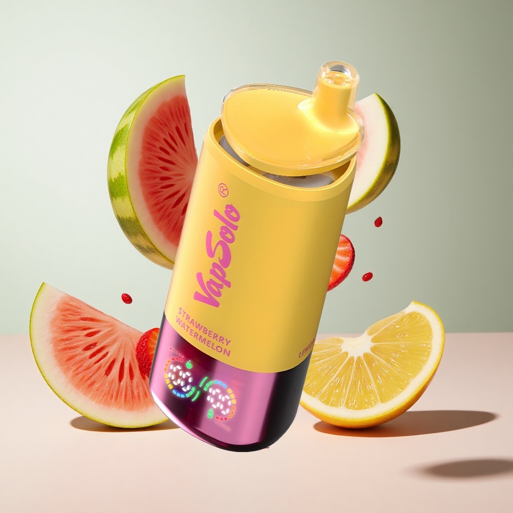 Morango Melancia  Pêssego Limão Vapsolo Triple 30000 Puffs 40ml 3 Tanques