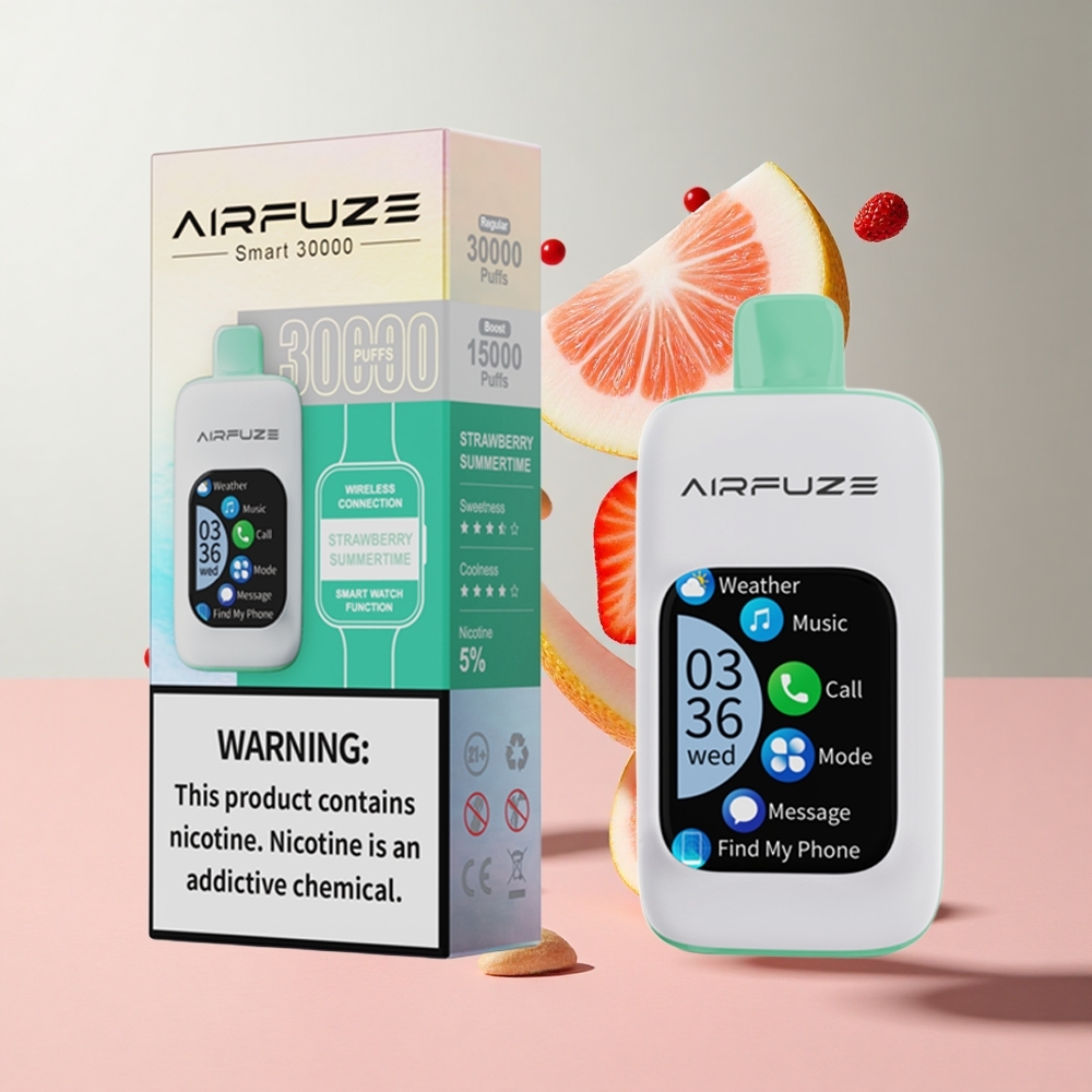 Morango Verão AirFuze Smart 30000 Puffs 5 Nicotina 900mAh