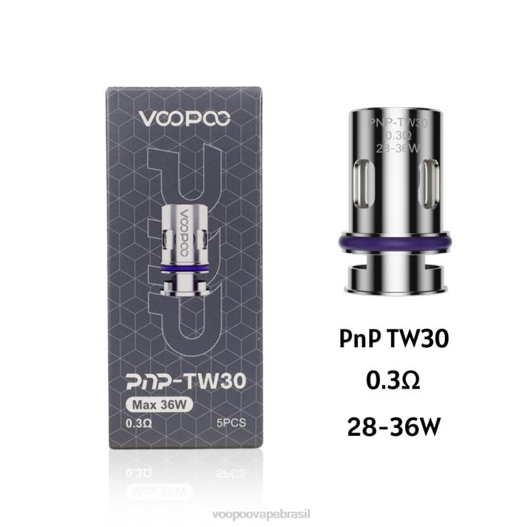 VOOPOO Brasil - VOOPOO PNP bobinas (5 unidades) pnp-tw30 TPN0V603