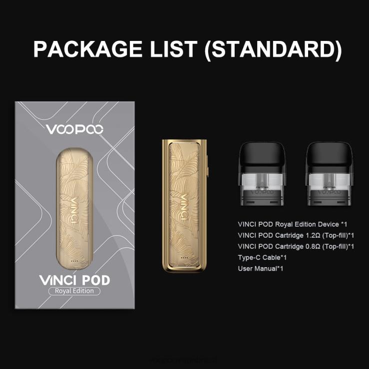 VOOPOO Brasil - VOOPOO VINCI POD edição real folha de ouro TPN0V343
