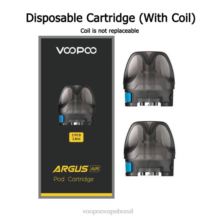 VOOPOO Vape Amazon - VOOPOO ARGUS AIR cartucho de cápsula (2 unidades) cápsula com bobina de 08 ohm TPN0V535