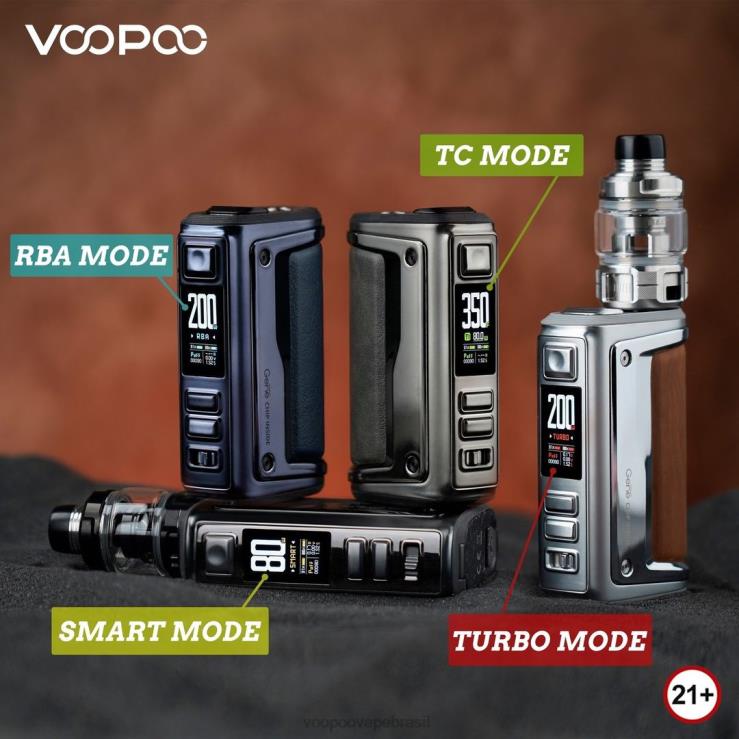 VOOPOO Vape Brasil - VOOPOO ARGUS GT II jogo de tanque grafite TPN0V1