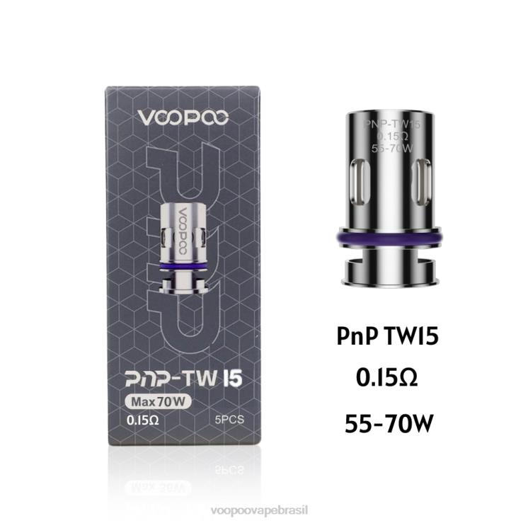 VOOPOO Vape Brasil - VOOPOO PNP bobinas (5 unidades) pnp-tw15 TPN0V601