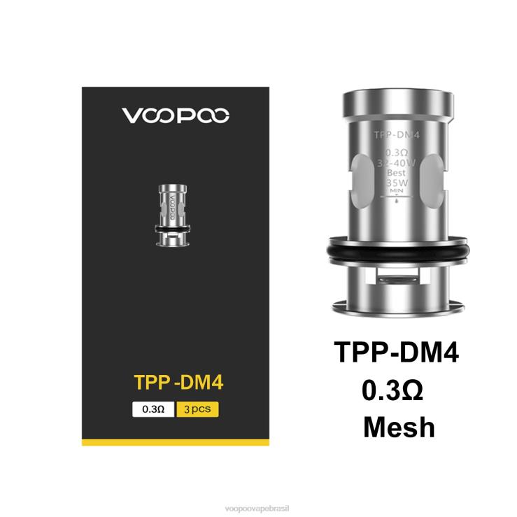 VOOPOO Vape Brasil - VOOPOO TPP bobinas (3 unidades) tpp-dm4 TPN0V611