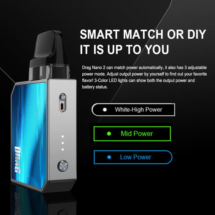 VOOPOO Vape Brasília - VOOPOO DRAG NANO 2 conjunto de cápsulas chá verde TPN0V152