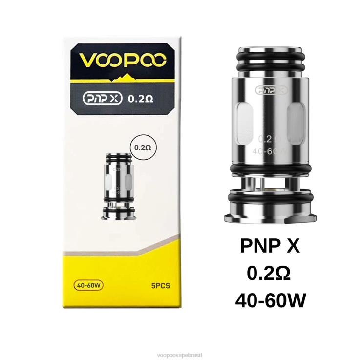 VOOPOO Vape Coil Brasil - VOOPOO PNP bobinas (5 unidades) pnp x 02 ohm TPN0V606