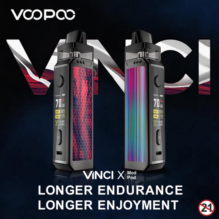 VOOPOO Vape Coil Brasil - VOOPOO VINCI X kit mod pod fibra de carbono TPN0V346