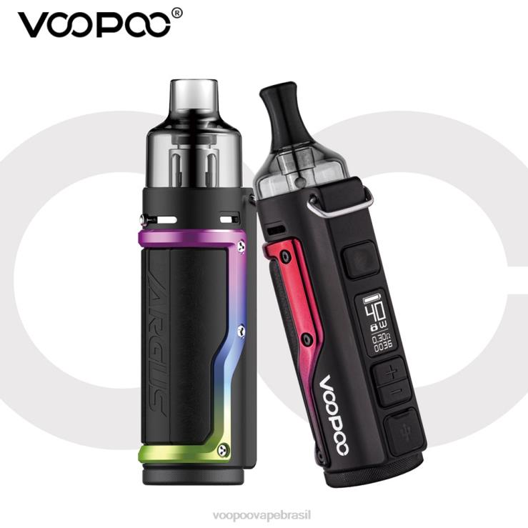 VOOPOO Vape Pod Brasil - VOOPOO ARGUS kit mod pod gasolina verde-prata TPN0V77