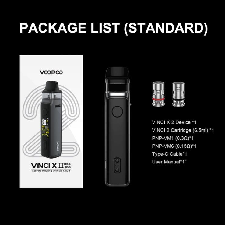 VOOPOO Vape Pod Brasil - VOOPOO VINCI X 2 conjunto fibra de carbono TPN0V347