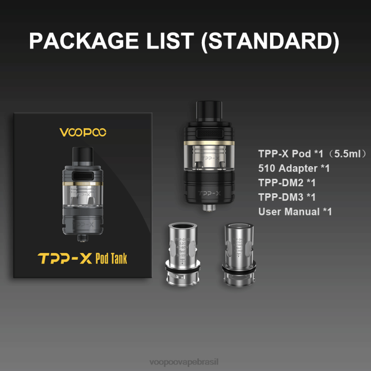 VOOPOO Vape Price - VOOPOO TPP X tanque de cápsulas arco-íris TPN0V514