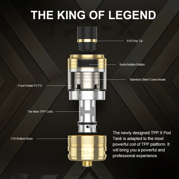 VOOPOO Vape Price - VOOPOO TPP X tanque de cápsulas arco-íris TPN0V514