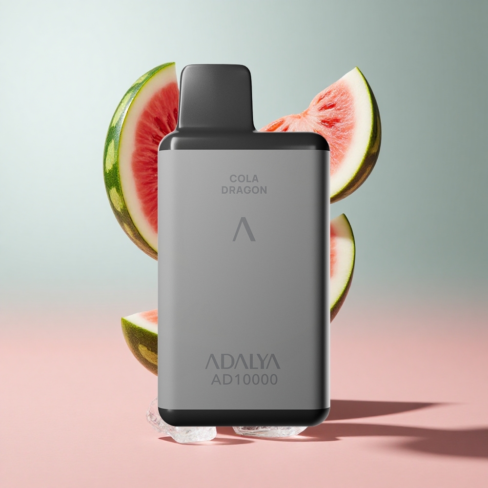 Melancia Gelo Adalya AD 10000 Puffs Vape Descartável 14 ml Recarregável USB-C