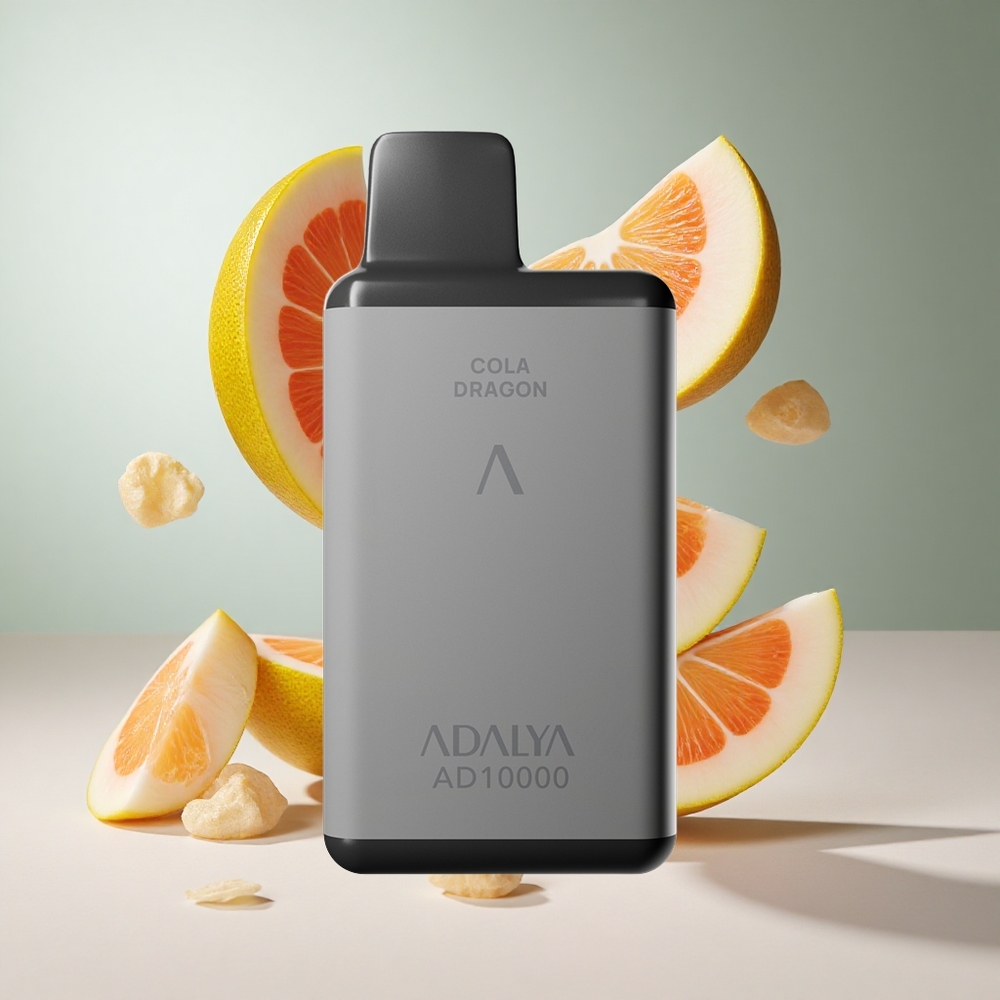 Original Lord Adalya AD 10000 Puffs Vape Descartável recarregável USB-C bateria 650 mAh