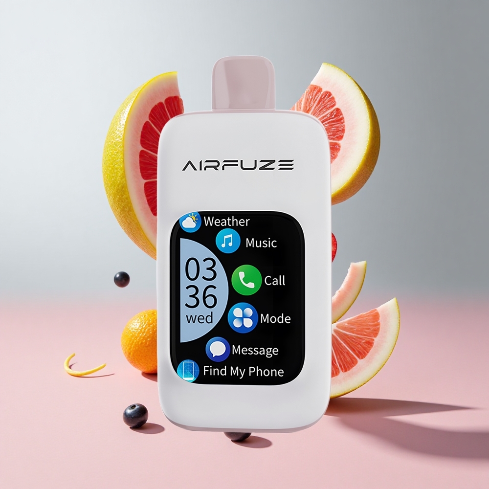 Explosão de Frutas Vermelhas AirFuze Smart 30000 Puffs Recarregável Tipo-C 900mAh