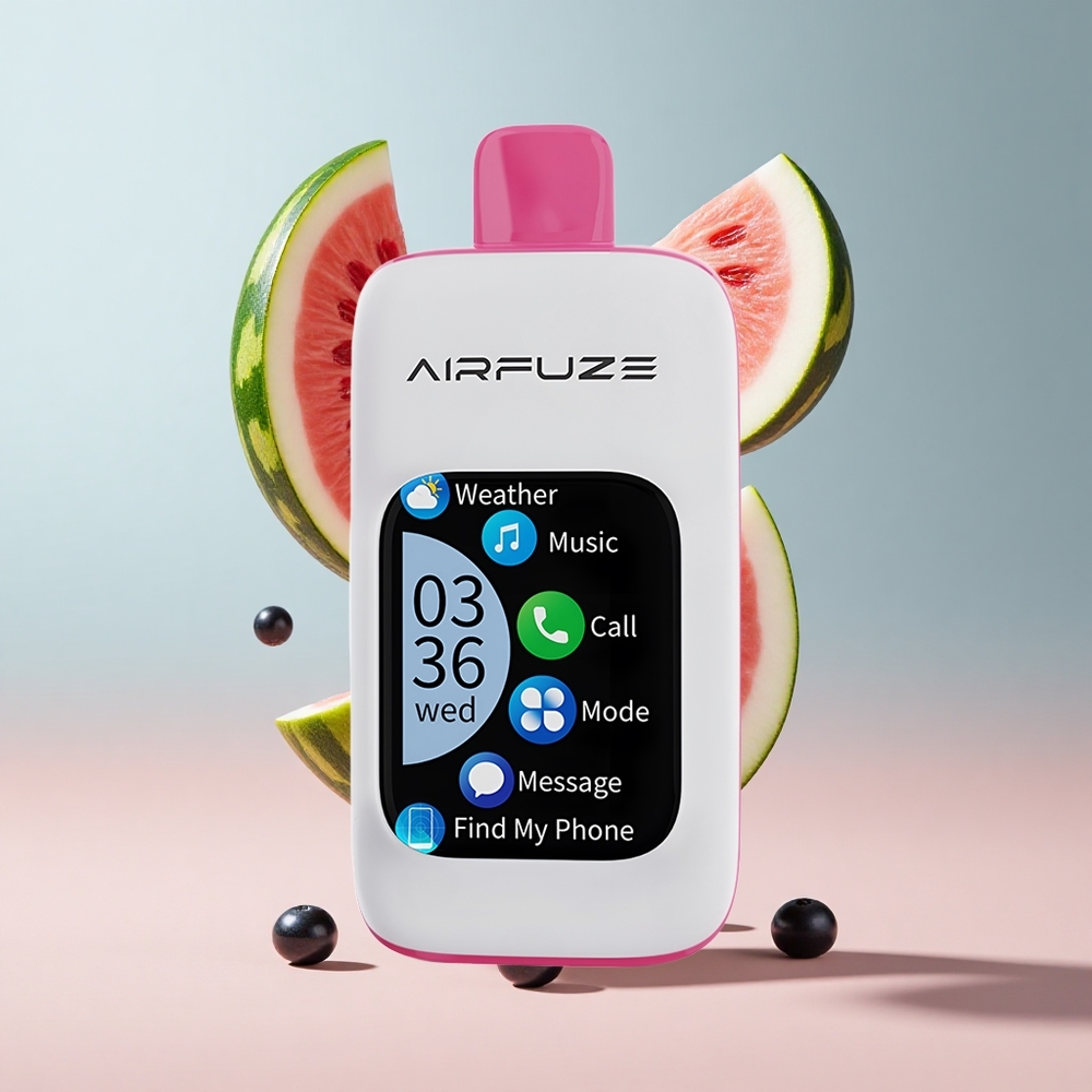 Mirtilo Melancia AirFuze Smart 30000 Puffs Recarregável via Type-C com 900mAh