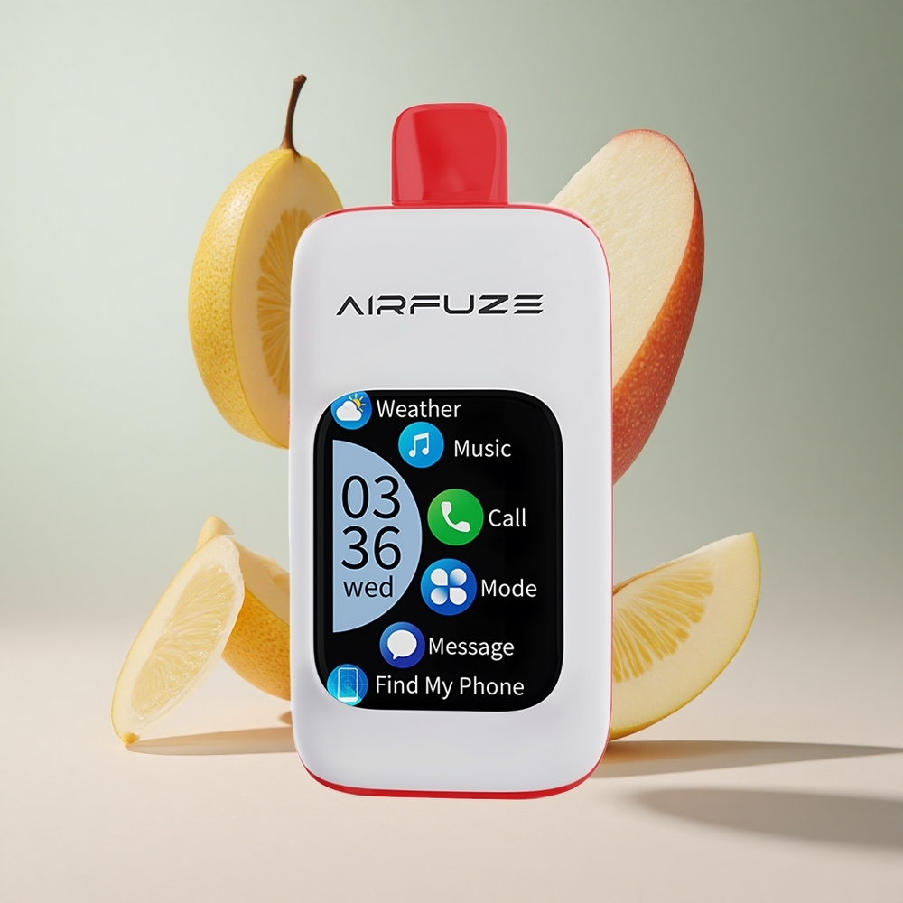 Triple Maçã AirFuze Smart 30000 Puffs Vape Descartável Tela TFT 201 Bateria 900mAh