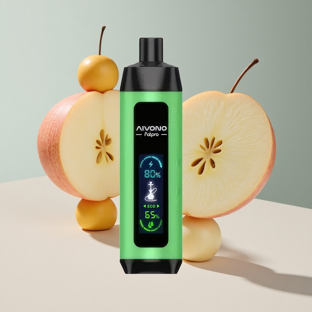 Duas Maçãs Aivono Aim Fatpro 22000 Puffs Recarregável 28ml E-líquido