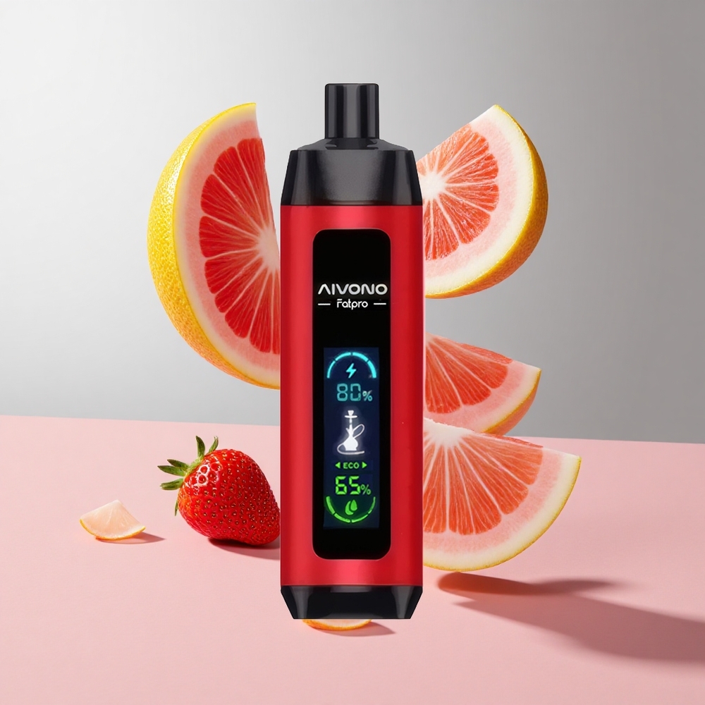 Morango Punch Aivono Aim Fatpro 22000 Puffs 28ml E-líquido 600mah Recarregável