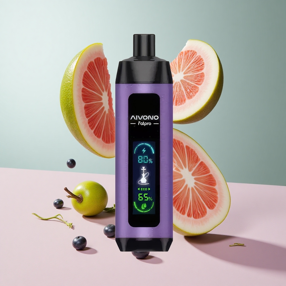 Uva Menta Aivono Aim Fatpro 22000 Puffs 28ml Recarregável 600mah