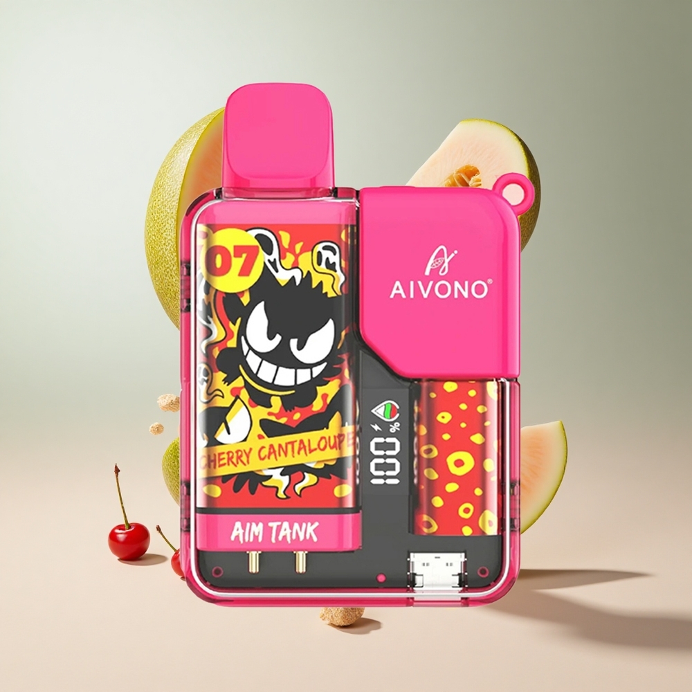 Cereja Melão Aivono Aim-Tank 9500 Puffs 18ml Capacidade de Líquido 650mAh Bateria