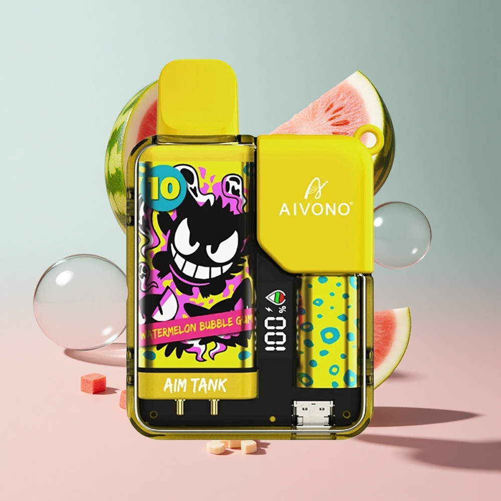 Melancia Chiclete Aivono Aim Tank 9500 Puffs 18ml Capacidade de Líquido 650mAh Bateria