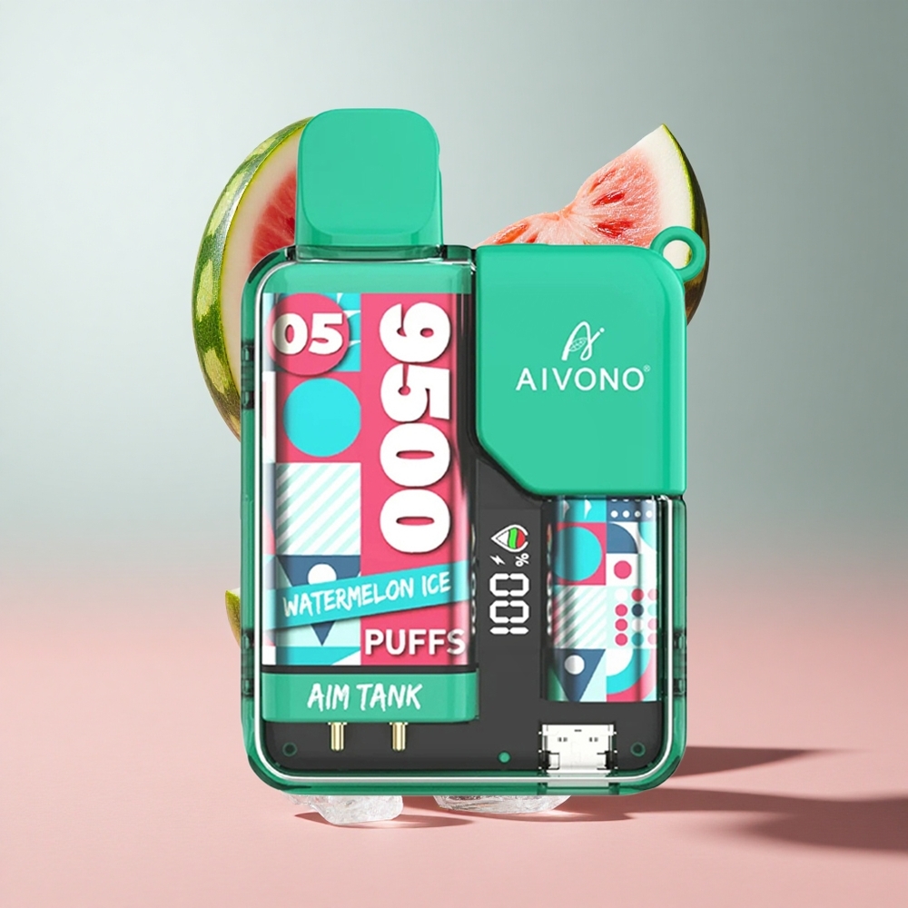 Melancia Gelo Aivono AIM-TANK 9500 Puffs 18ml Capacidade de Líquido