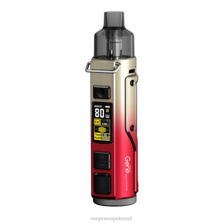VOOPOO Vape Brasília - VOOPOO ARGUS PRO kit mod pod ouro vermelho TPN0V32
