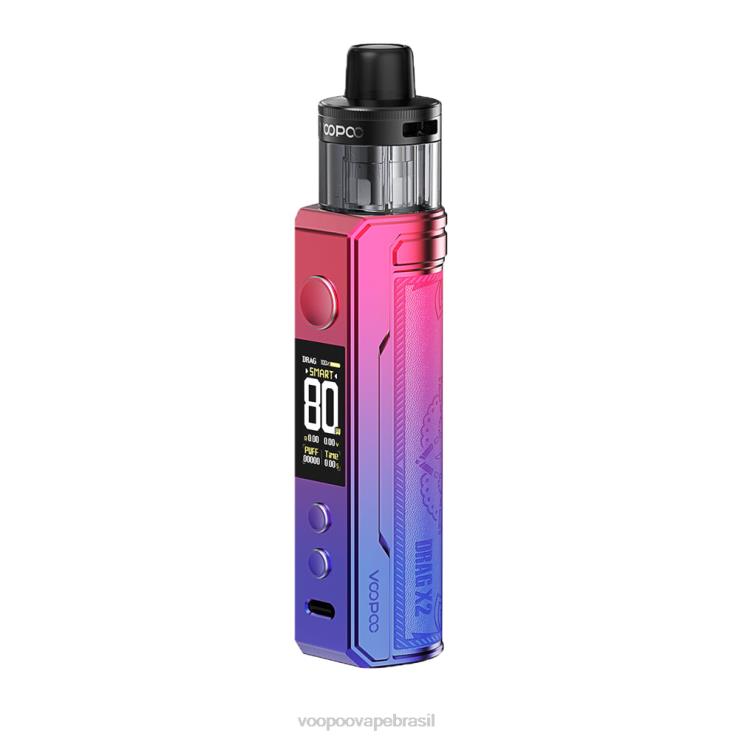 VOOPOO Vape Brasil - VOOPOO DRAG X2 módulo de pod vermelho moderno TPN0V231