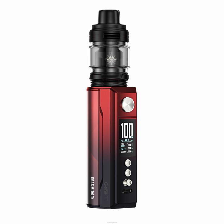 VOOPOO Vape Coil Brasil - VOOPOO DRAG M100S dispositivo mod vermelho preto TPN0V276