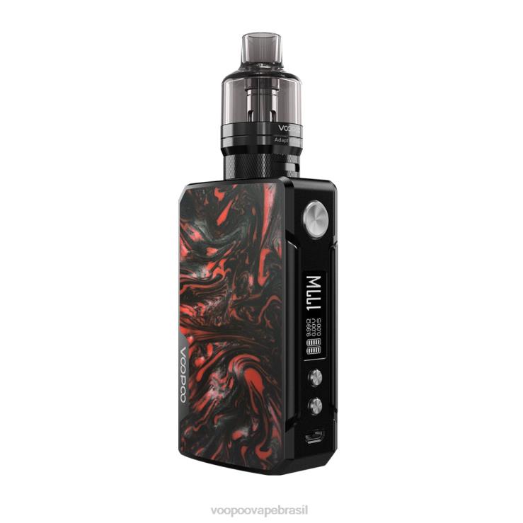 VOOPOO Vape Mod - VOOPOO DRAG 2 edição de atualização preto-escarlate TPN0V328
