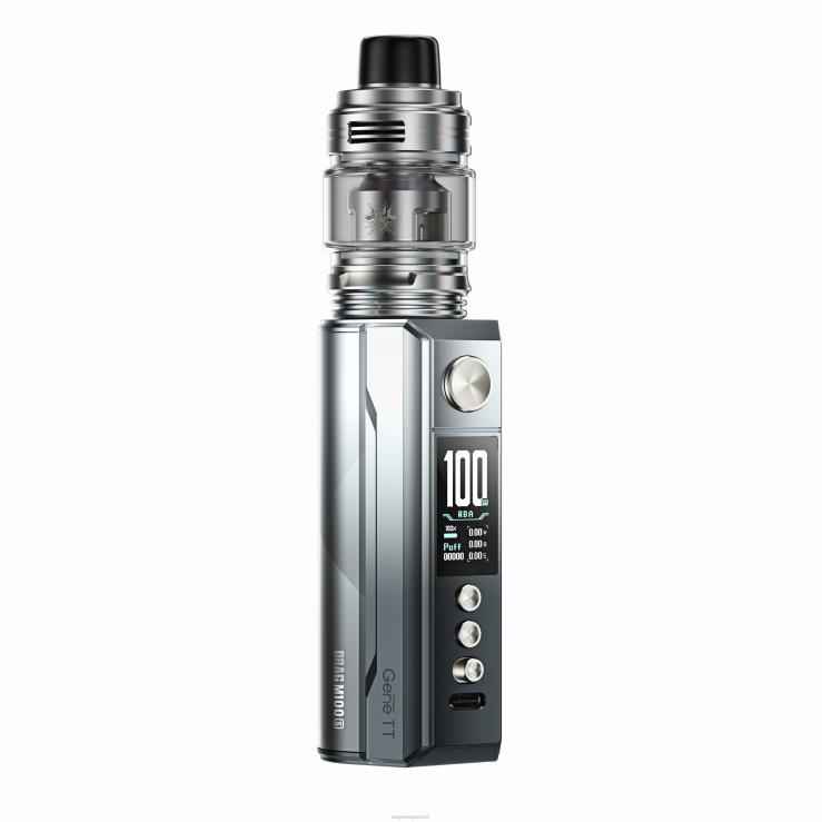VOOPOO Vape Mod - VOOPOO DRAG M100S dispositivo mod prata e preto TPN0V158