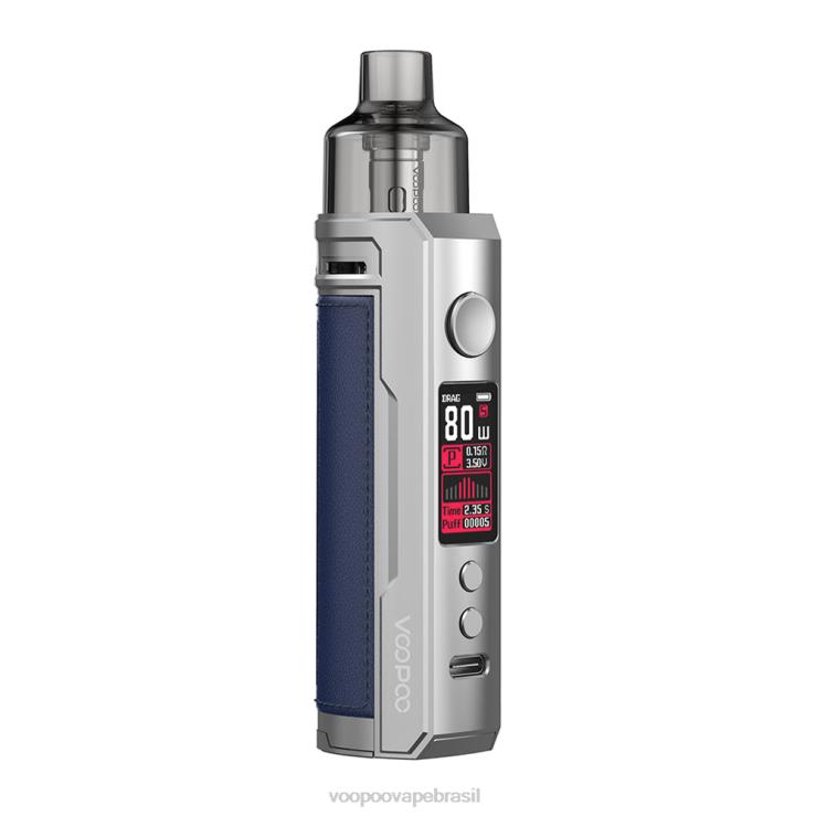 VOOPOO Vape Near Me - VOOPOO DRAG X kit mod pod azul prateado TPN0V179