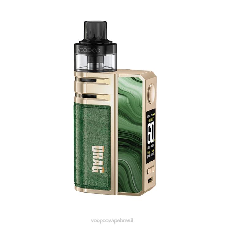 VOOPOO Vape Pod Brasil - VOOPOO DRAG E60 conjunto de cápsulas serpentinas verdes TPN0V187