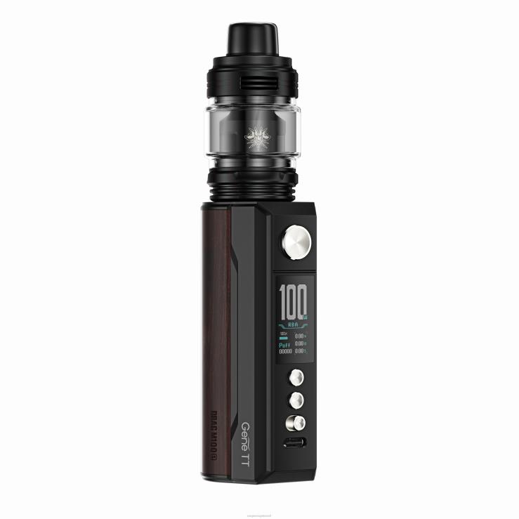 VOOPOO Vape Price - VOOPOO DRAG M100S dispositivo mod preto e madeira escura TPN0V274