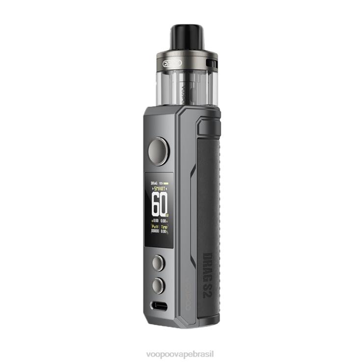 VOOPOO Vape Store - VOOPOO DRAG S2 kit mod pod metal cinza TPN0V260