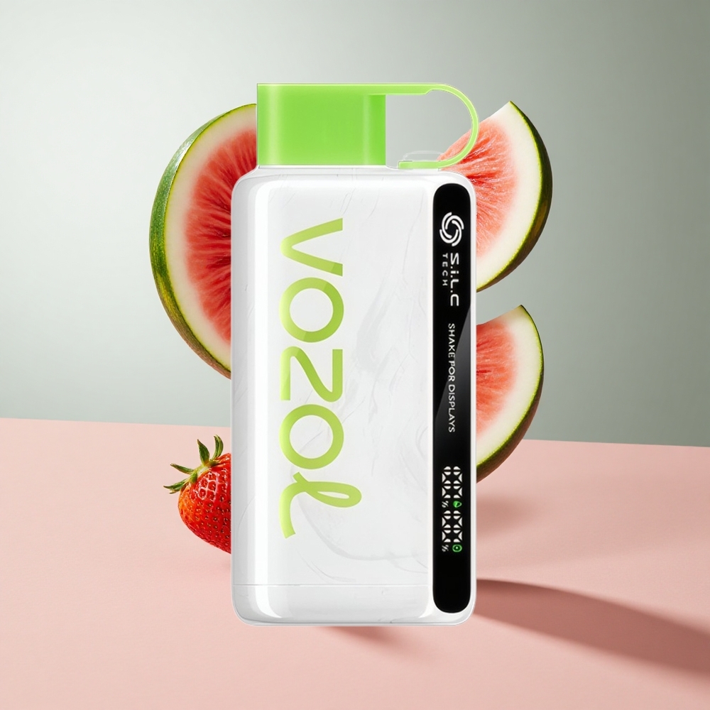 Morango Melancia VOZOL STAR 9000/12000 Vape Descartável até 9000/1200 Puffs 650mAh Bateria Carga 30% mais rápida