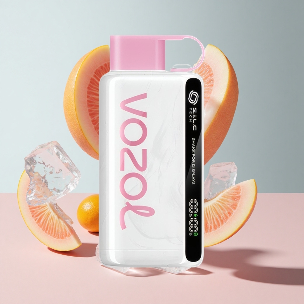Pêssego Gelo VOZOL STAR ATÉ 9000/12000 Bolhas Recarga 30% mais rápida Capacidade da Bateria 650mAh