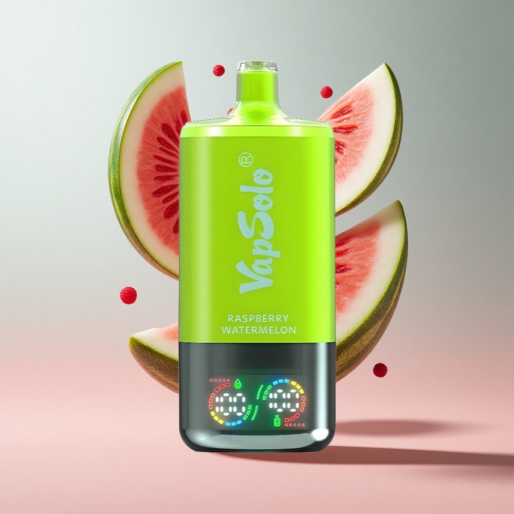 Framboesa Melancia VapSolo Triple 30000 Puffs 40ml 3 Tanques