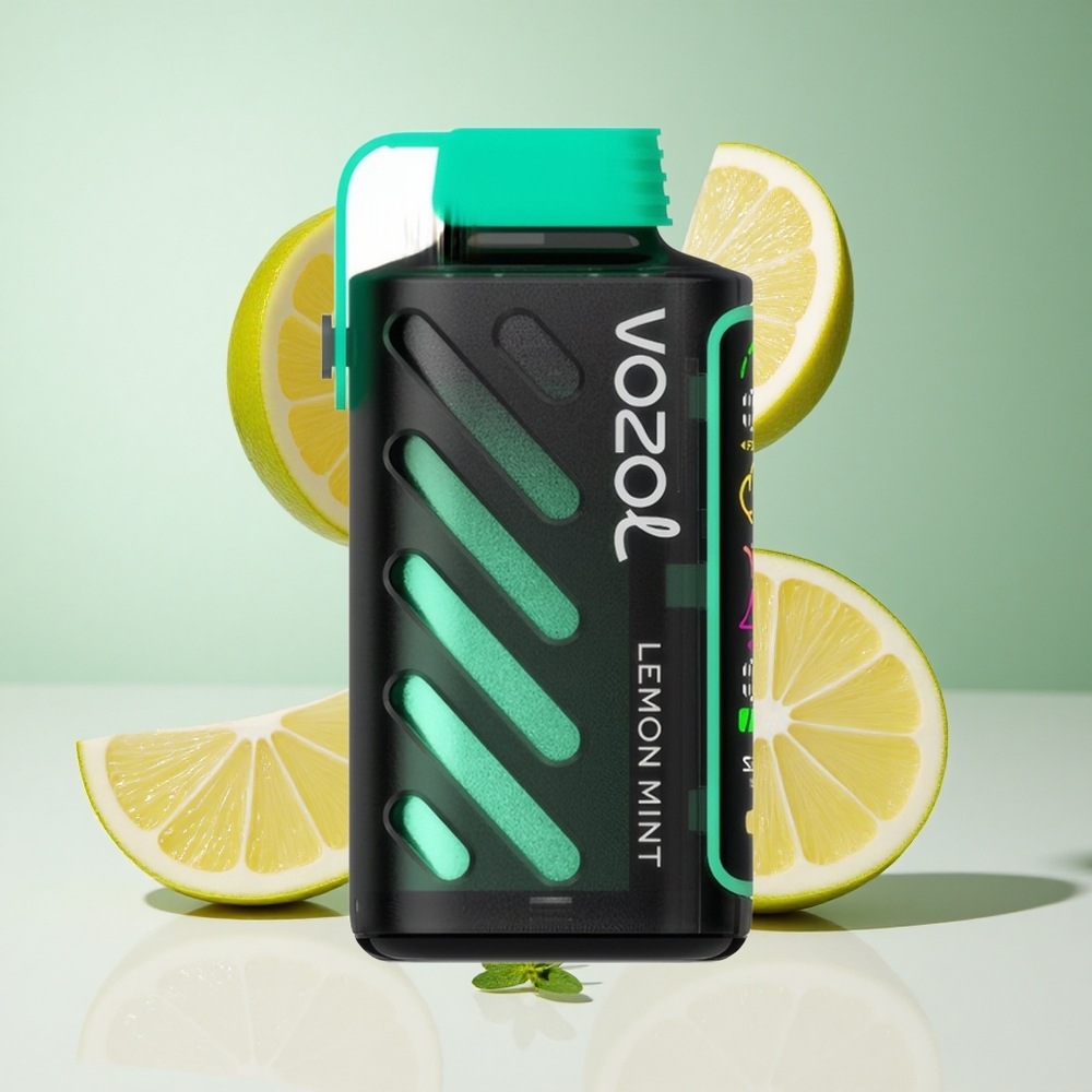 Limão Hortelã VOZOL Gear Power 20000 Puffs com Display de Tela Inteira e 20mL de E-Líquido Pré-Carregado